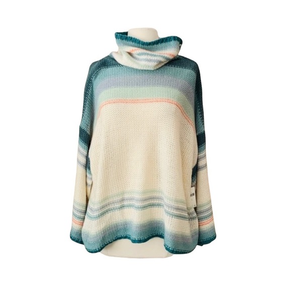 Anthropologie Ombre Cowl Neck Sweater Small - Picture 2 of 12